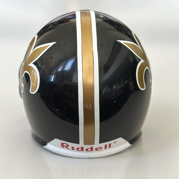 New Orleans Saints Rare NFL Vintage Pocket Pro Mini Riddell Football Helmet - Picture 5 of 6